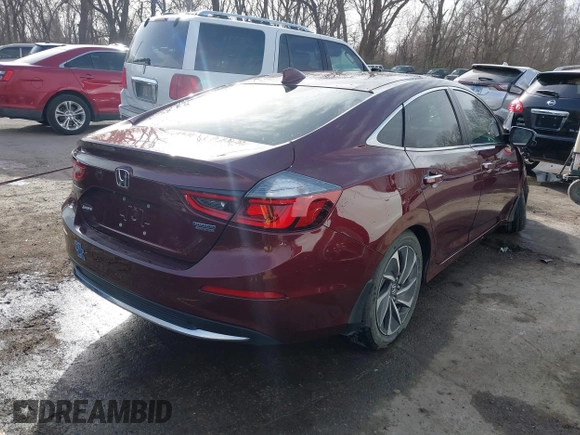 2019 Honda Insight Touring with VIN 19XZE4F95KE020308, listed as a IAAI auction lot 41814069 with 62,680 mi miles and . Bid and sale history available at carsss.com. Image 4.