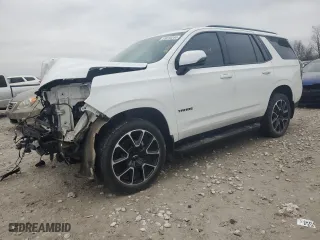 2021 Chevrolet Tahoe RST with VIN 1GNSKRKDXMR280283, listed as a Copart auction lot 85010244 with 0 mi miles and Clean Title. Bid and sale history available at carsss.com. Image 1.