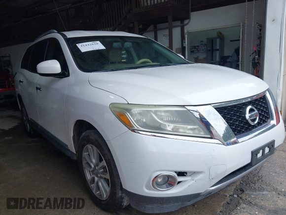 2013 Nissan Pathfinder SV with VIN 5N1AR2MN0DC644822, listed as a IAAI auction lot 42442620 with 135,679 mi miles and . Bid and sale history available at DreamBid. Image 1.