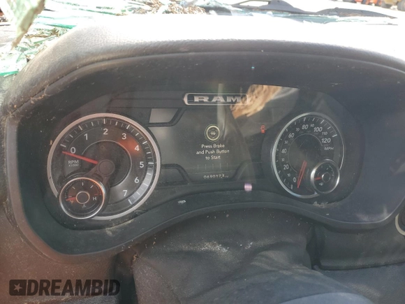 2020 Ram 1500 Big Horn with VIN 1C6RREBT7LN252747, listed as a Copart auction lot 49156785 with 690,174 mi miles and Salvage Title. Bid and sale history available at carsss.com. Image 9.