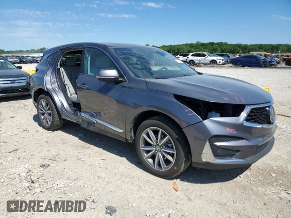 2019 Acura RDX Technology с VIN 5J8TC2H51KL005369, выставлен на аукционе Copart как лот 57852755 с пробегом 46 085 миль миль и Списание • Salvage title. История ставок и продаж доступна на DreamBid. Изображение 4.