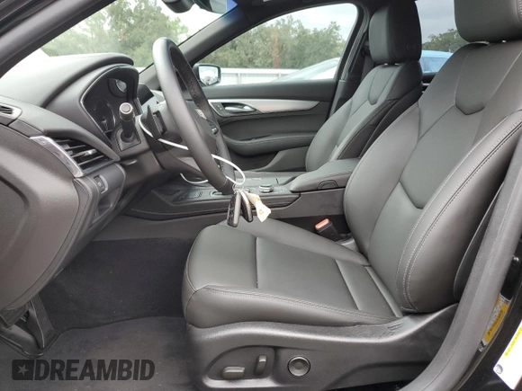 2024 Cadillac CT5 Luxury with VIN 1G6DM5RK1R0106920, listed as a Copart auction lot 74776684 with 5,501 mi miles and Salvage title. Bid and sale history available at DreamBid. Image 7.