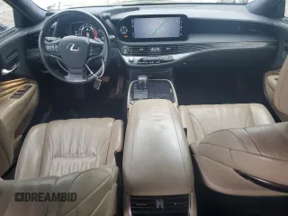 2021 Lexus LS with VIN JTHD51FF2M5014610, listed as a Copart auction lot 73633494 with 91,444 mi miles and Salvage Title. Bid and sale history available at carsss.com. Image 8.