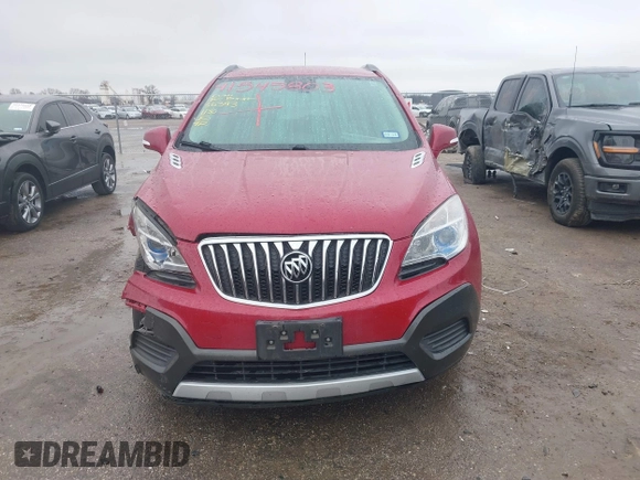 2015 Buick Encore with VIN KL4CJASB3FB257465, listed as a IAAI auction lot 41545803 with 65,881 mi miles and . Bid and sale history available at DreamBid. Image 12.