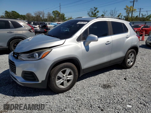 2017 Chevrolet Trax LT with VIN 3GNCJPSBXHL229485, listed as a Copart auction lot 48957505 with 73,141 mi miles and Salvage Title. Bid and sale history available at carsss.com. Image 1.