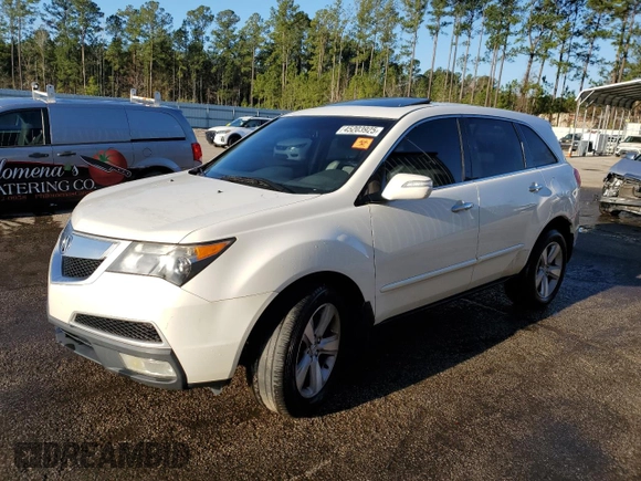 2011 Acura MDX Tech Pkg with VIN 2HNYD2H60BH517304, listed as a Copart auction lot 45203925 with 202,203 mi miles and Salvage Title. Bid and sale history available at carsss.com. Image 1.