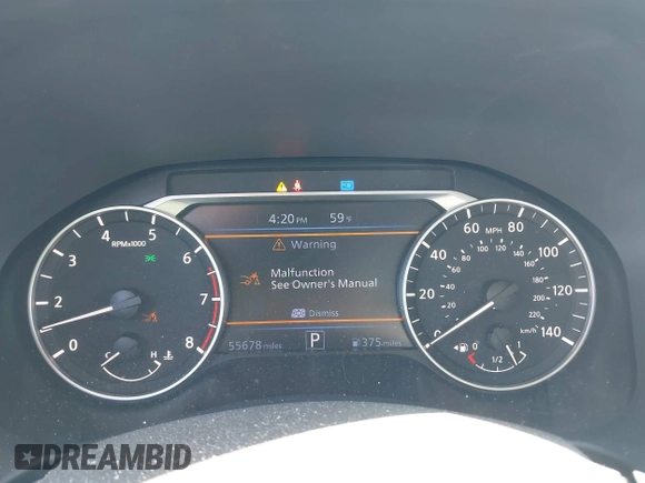 2021 Nissan Altima SV with VIN 1N4BL4DV7MN413139, listed as a IAAI auction lot 41973040 with 55,678 mi miles and . Bid and sale history available at DreamBid. Image 7.