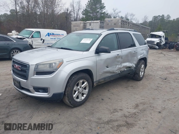 2014 GMC Acadia SLE with VIN 1GKKRPKD8EJ372909, listed as a IAAI auction lot 41559996 with 146,569 mi miles. Bid and sale history available at carsss.com. Image 17.