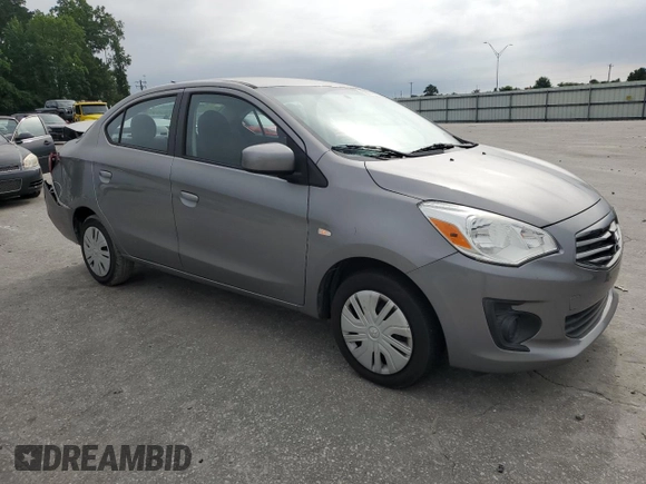 2017 Mitsubishi Mirage ES with VIN ML32F3FJ5HHF09531, listed as a Copart auction lot 58148725 with 71,594 mi miles and Salvage title. Bid and sale history available at DreamBid. Image 4.