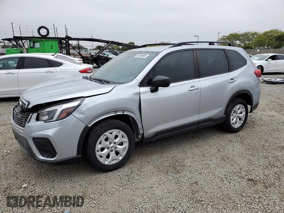 2021 Subaru Forester with VIN JF2SKADCXMH430804, listed as a Copart auction lot 55349985 with 45,167 mi miles and Salvage title. Bid and sale history available at DreamBid. Image 1.