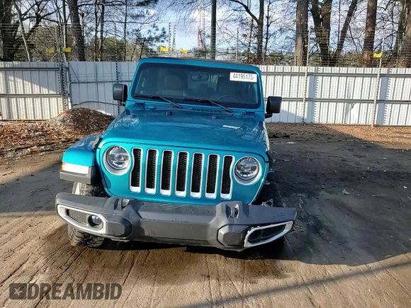 2020 Jeep Wrangler Unlimited Sahara Altitude with VIN 1C4HJXEG2LW252672, listed as a Copart auction lot 44195175 with 58,555 mi miles and Salvage title. Bid and sale history available at DreamBid. Image 14.