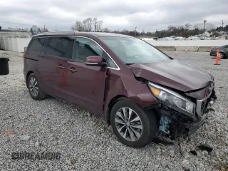 2017 Kia Sedona SX with VIN KNDMC5C12H6324411, listed as a Copart auction lot 52789895 with 27,003 mi miles and Salvage Title. Bid and sale history available at carsss.com. Image 4.