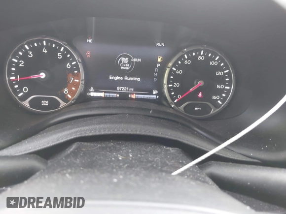 2017 Jeep Renegade Latitude with VIN ZACCJBBBXHPE65153, listed as a IAAI auction lot 41888902 with 97,221 mi miles. Bid and sale history available at carsss.com. Image 7.