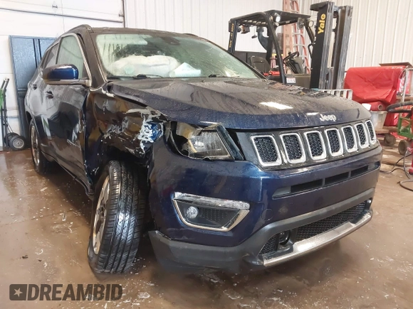 2021 Jeep Compass Limited with VIN 3C4NJDCB7MT561621, listed as a IAAI auction lot 41640659 with 59,479 mi miles and . Bid and sale history available at carsss.com. Image 1.