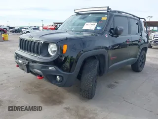 2019 Jeep Renegade Trailhawk with VIN ZACNJBC18KPK06583, listed as a IAAI auction lot 41733020 with 73,666 mi miles and . Bid and sale history available at DreamBid. Image 2.