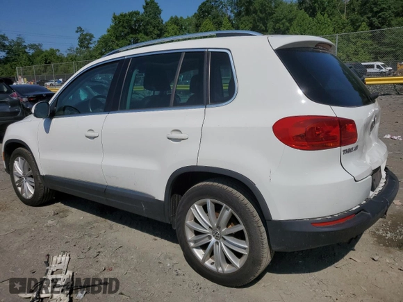 2012 Volkswagen Tiguan SEL with VIN WVGAV7AX0CW535644, listed as a Copart auction lot 54335534 with 156,079 mi miles and Salvage Title. Bid and sale history available at DreamBid. Image 2.