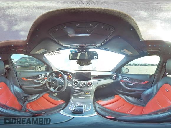 2017 Mercedes-Benz C 63 S AMG with VIN 55SWF8HB1HU183241, listed as a Copart auction lot 65524854 with 80,709 mi miles and Salvage title. Bid and sale history available at DreamBid. Image 13.