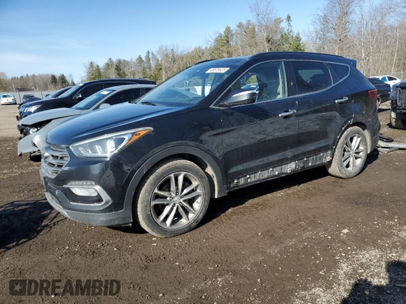 2017 Hyundai Santa Fe 2.0T with VIN 5XYZUDLA6HG475262, listed as a Copart auction lot 49876925 with 232,078 mi miles and Salvage title. Bid and sale history available at DreamBid. Image 1.