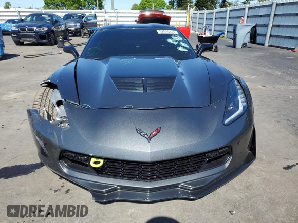 2018 Chevrolet Corvette Z06 2LZ with VIN 1G1YS2D61J5602328, listed as a Copart auction lot 57045475 with 71,441 mi miles and Salvage title. Bid and sale history available at DreamBid. Image 5.