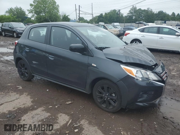 2024 Mitsubishi Mirage Black Edition z VIN ML32AWHJ3RH012246, wystawiony jako Copart lot #59327875 z przebiegiem 14 677 mil mil oraz Szkoda całkowita • Salvage title. Historia ofert i sprzedaży dostępna na DreamBid. Obrazek 4.