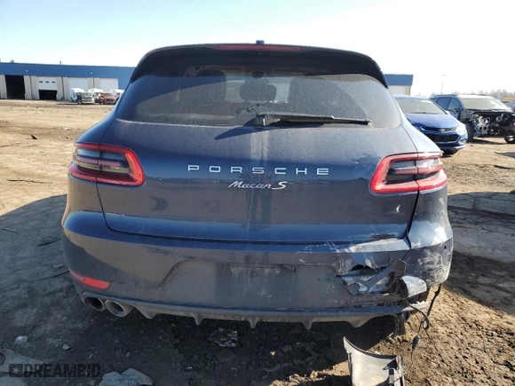 2016 Porsche Macan S with VIN WP1AB2A58GLB41345, listed as a Copart auction lot 48575565 with 91,648 mi miles and Clean Title. Bid and sale history available at carsss.com. Image 6.