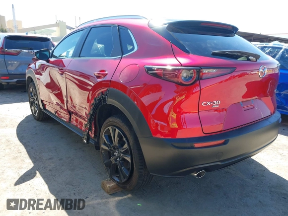 2024 Mazda CX-30 2.5 S Select Sport with VIN 3MVDMBBM0RM707223, listed as a IAAI auction lot 41837227 with 8,043 mi miles. Bid and sale history available at carsss.com. Image 3.
