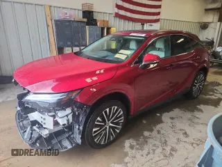 2024 Lexus RX 350 with VIN 2T2BAMBA1RC043795, listed as a Copart auction lot 61190095 with 5,104 mi miles and Salvage title. Bid and sale history available at DreamBid. Image 1.