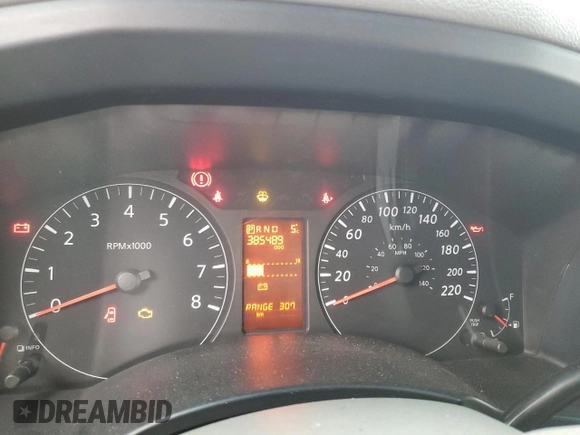 2015 Nissan NV SV with VIN 1N6AF0LY7FN801117, listed as a Copart auction lot 45111185 with 385,489 mi miles and Salvage Title. Bid and sale history available at carsss.com. Image 9.