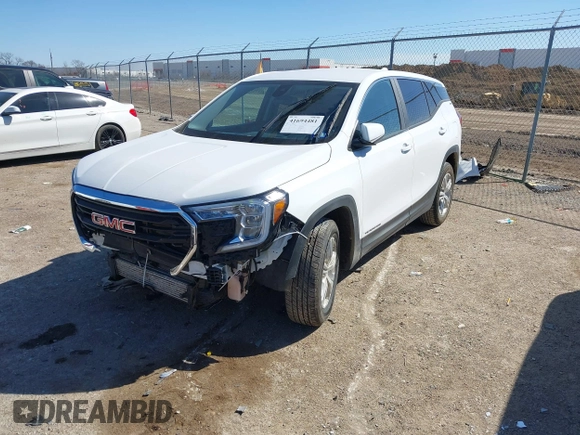 2022 GMC Terrain SLE with VIN 3GKALMEV1NL289914, listed as a IAAI auction lot 41694481 with 60,369 mi miles. Bid and sale history available at carsss.com. Image 18.