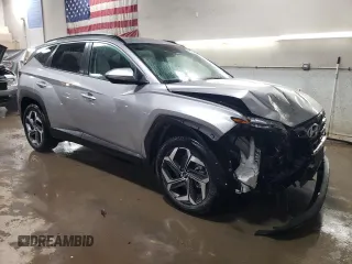 2024 Hyundai Tucson SEL with VIN 5NMJFCDEXRH357242, listed as a Copart auction lot 45030375 with 14,833 mi miles and Salvage Title. Bid and sale history available at carsss.com. Image 4.