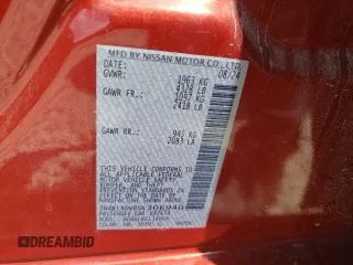 2025 Nissan Altima SV with VIN 1N4BL4DV8SN306940, listed as a Copart auction lot 54752565 with 11,081 mi miles and Salvage Title. Bid and sale history available at DreamBid. Image 13.