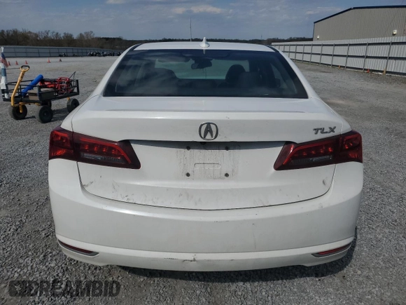 2017 Acura TLX with VIN 19UUB1F32HA005839, listed as a Copart auction lot 50498705 with 50,660 mi miles and Salvage title. Bid and sale history available at DreamBid. Image 6.