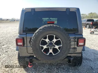 2021 Jeep Wrangler Unlimited Rubicon with VIN 1C4HJXFG6MW764208, listed as a Copart auction lot 49484545 with 47,345 mi miles and Salvage Title. Bid and sale history available at DreamBid. Image 6.