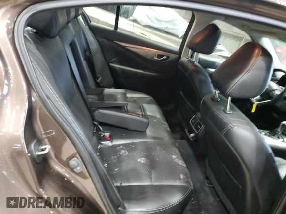 2015 Infiniti Q50 Premium with VIN JN1BV7AP3FM336311, listed as a Copart auction lot 56193875 with 110,984 mi miles and Salvage title. Bid and sale history available at DreamBid. Image 10.
