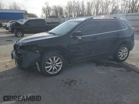 2017 Jeep Cherokee Limited with VIN 1C4PJLDB5HW522379, listed as a Copart auction lot 49590765 with 204,711 mi miles and Salvage Title. Bid and sale history available at carsss.com. Image 1.