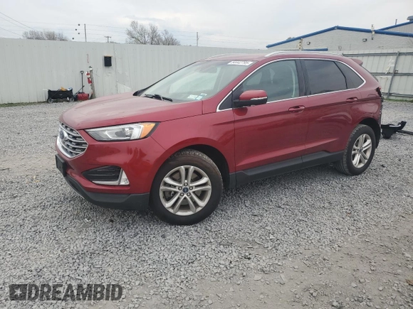 2019 Ford Edge SEL with VIN 2FMPK4J9XKBB18955, listed as a Copart auction lot 54442795 with 72,565 mi miles and Salvage Title. Bid and sale history available at carsss.com. Image 1.