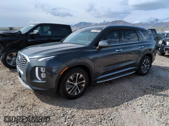 2020 Hyundai Palisade SEL z VIN KM8R2DHE2LU102174, wystawiony jako Copart lot #51379305 z przebiegiem 59 455 mil mil oraz Szkoda całkowita • Salvage title. Historia ofert i sprzedaży dostępna na DreamBid. Obrazek 1.