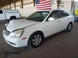 2007 Kia Optima EX with VIN KNAGE124075087981, listed as a Copart auction lot 47315435 with 146,655 mi miles and Salvage Title. Bid and sale history available at carsss.com. Image 1.