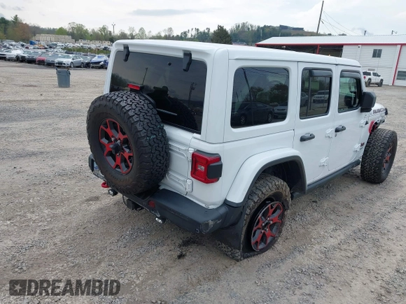 2021 Jeep Wrangler Unlimited Rubicon z VIN 1C4HJXFG1MW577829, wystawiony jako IAAI lot #41997002 z przebiegiem 26 443 mil mil oraz . Historia ofert i sprzedaży dostępna na DreamBid. Obrazek 4.