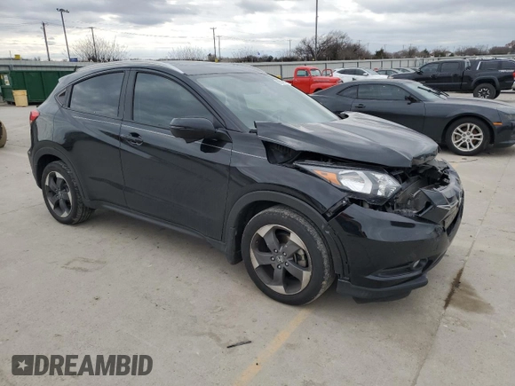2018 Honda HR-V EX-L Navi with VIN 3CZRU5H75JM717805, listed as a Copart auction lot 86217844 with 95,702 mi miles and Salvage Title. Bid and sale history available at carsss.com. Image 4.