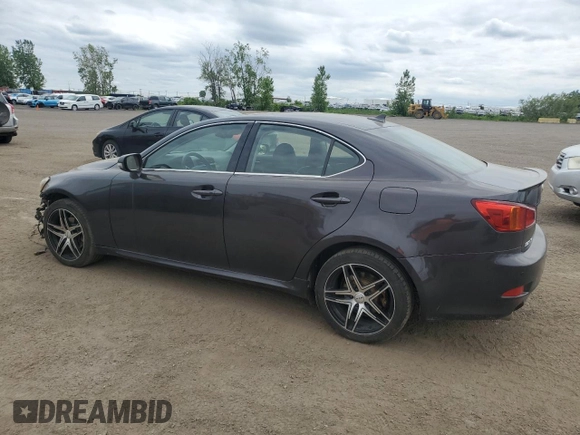 2009 Lexus IS 250 with VIN JTHCK262195028304, listed as a Copart auction lot 61438245 with 152,572 mi miles and Salvage title. Bid and sale history available at DreamBid. Image 2.