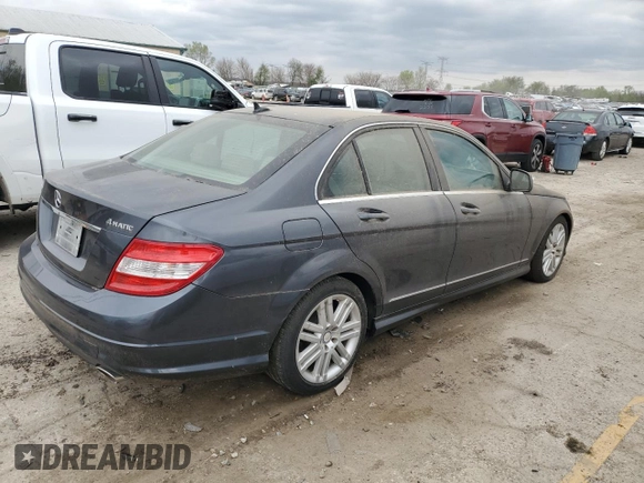 2009 Mercedes-Benz C-Class 3.0L Sport with VIN WDDGF81X99F255155, listed as a Copart auction lot 52289425 with 80,492 mi miles and Clean Title. Bid and sale history available at carsss.com. Image 3.