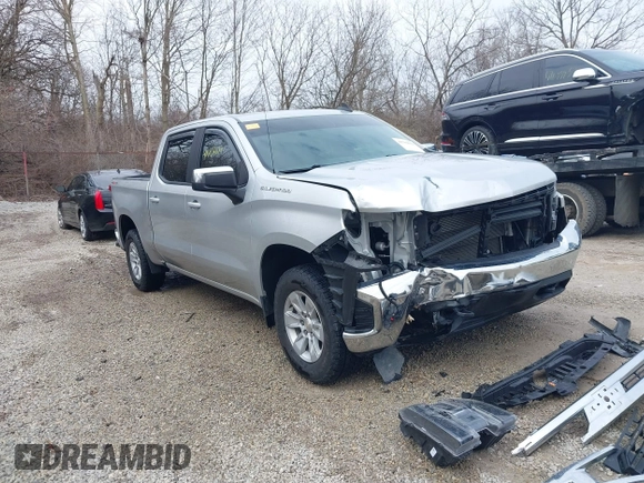 2021 Chevrolet Silverado 1500 LT with VIN 1GCUYDED8MZ188894, listed as a IAAI auction lot 41702619 with 48,604 mi miles. Bid and sale history available at carsss.com. Image 1.