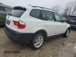 2004 BMW X3 2.5i with VIN WBXPA73494WC42071, listed as a Copart auction lot 44988135 with 234,462 mi miles and Non Repairable. Bid and sale history available at carsss.com. Image 3.