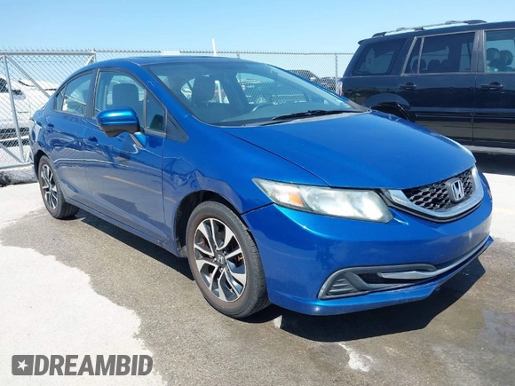 2015 Honda Civic EX with VIN 2HGFB2F81FH550665, listed as a IAAI auction lot 42017363 with 180,098 mi miles and . Bid and sale history available at carsss.com. Image 1.