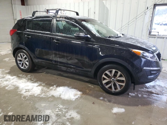 2015 Kia Sportage LX with VIN KNDPBCAC3F7770633, listed as a Copart auction lot 44580455 with 129,124 mi miles and Salvage Title. Bid and sale history available at carsss.com. Image 4.