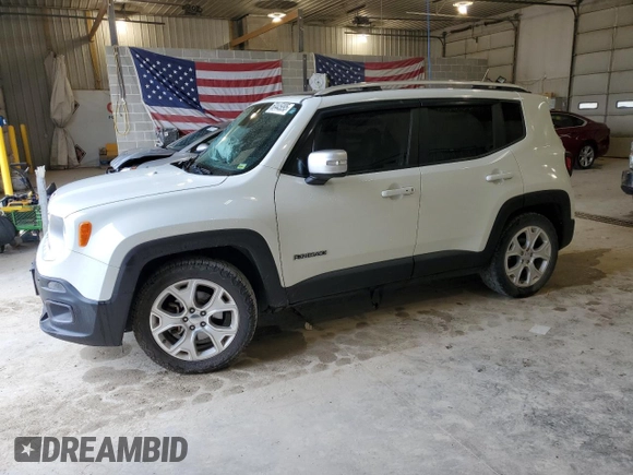 2016 Jeep Renegade Limited с VIN ZACCJADT0GPC76851, выставлен на аукционе Copart как лот 60445095 с пробегом 112 051 миль миль и Списание • Salvage title. История ставок и продаж доступна на DreamBid. Изображение 1.