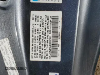 2013 Honda CR-Z z VIN JHMZF1D43DS002438, wystawiony jako Copart lot #80081294 z przebiegiem 85 690 mil mil oraz Szkoda całkowita • Salvage title. Historia ofert i sprzedaży dostępna na DreamBid. Obrazek 14.