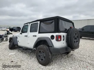 2024 Jeep Wrangler Sport with VIN 1C4PJXDG1RW349674, listed as a Copart auction lot 44331845 with 2,677 mi miles and Salvage Title. Bid and sale history available at carsss.com. Image 2.