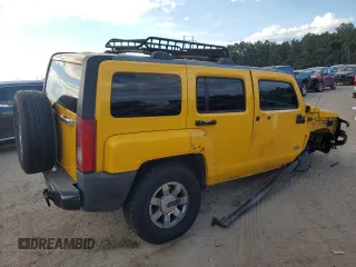 2007 Hummer H3 SUV with VIN 5GTDN13EX78147544, listed as a Copart auction lot 74287534 with 0 mi miles and Salvage Title. Bid and sale history available at carsss.com. Image 3.